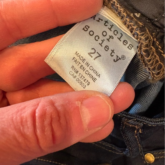 Articles of Society $45 NWT Nordstrom High-Rise Skinny Jeans 27/4 carson city - Picture 5 of 11